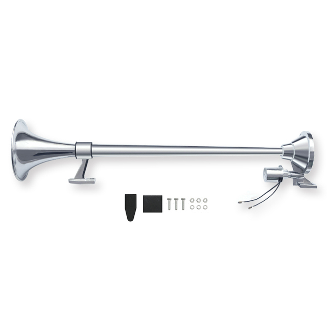640mm/740mm Single Tube Gas Horn 12V/24V Truck Electric Control Whistle Big Horn Train Horn Modification