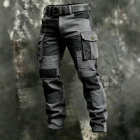 Pantalon cargo tactique léger pour homme, idéal pour le camping en plein air, résistant à l'eau, pantalon de randonnée camouflage avec plusieurs poches