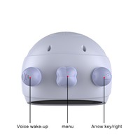 Réveil vocal intelligent IA de bureau, gestionnaire de temps à commande tactile et minuteur Pomodoro rechargeable avec fonction multilingue