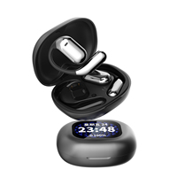 Écouteurs sans fil YYK Q16 PRO ANC avec écran tactile LCD, crochets d'oreille, son stéréo HiFi, écouteurs étanches pour le sport et la course à pied