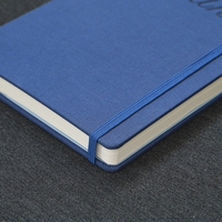 Carnet en lin personnalisé avec logo, entièrement personnalisable, couverture rigide, ligné, pour le bien-être des entreprises