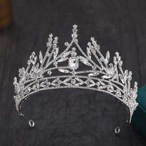 <span class=keywords><strong>Diadema</strong></span> di cristallo <span class=keywords><strong>e</strong></span> corone per le donne sposa strass da ballo Diadem da sposa accessori per capelli da sposa gioielli corona <span class=keywords><strong>diadema</strong></span> - Product Image 1
