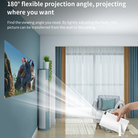 Projecteur HiFi portable mini cinéma HY300 avec haut-parleur intégré LED 720P, Android 11, WiFi 6.0 double bande, BT5.0, 150 ANSI, 4K