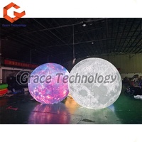 Éclairage LED terre lune Jupiter Saturn Uranus nebuune Mercury Venus ballon gonflable planète à vendre