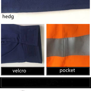 अनुकूलित चिंतनशील निर्माण सुरक्षा बनियान कस्टम लोगो के साथ लंबी आस्तीन सुरक्षा शर्ट - Product Image 6