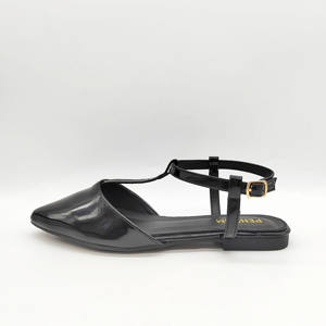 Sandales plates élégantes à sangle en T pour femmes Nouveau design pointu <span class=keywords><strong>creux</strong></span> polyvalent et confortable pour la mode d'été et de printemps - Product Image 6