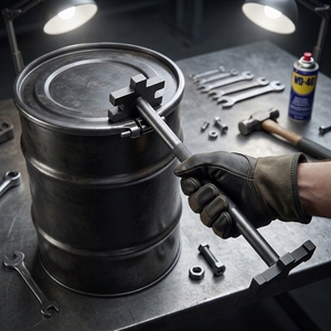 Clé à baril industrielle en acier au carbone métrique, clé à bouchon OEM, ouvre-baril, capacité de couple de 1000 lb-pi – Vente chaude - Product Image 5