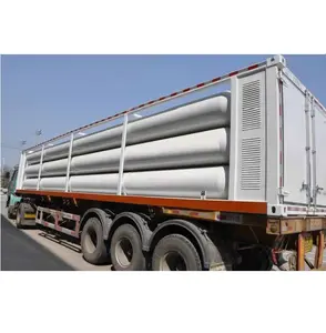 250 Bar Seamless 5569Nm3 Jumbo Cylinder CNG Gas Tanker Fuel Tank Trailer CNG Tube Trailer for Sale