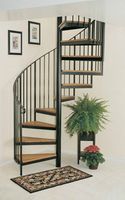 CBMMart facile à installer villa érable américain marche en bois escalier en colimaçon résident intérieur bande de roulement en bois escaliers hélicoïdaux