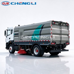 Camion balayeuse routière diesel Dongfeng 4x2, véhicule de nettoyage des rues de la ville - Product Image 3