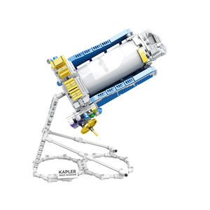 Ensemble de blocs de construction en plastique éducatifs et de divertissement, série d'exploration spatiale, astronaute, télescope, satellite, jeu pour enfants - Product Image 4