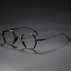 SH4445 High-End Square Foldable Full-Rim Titanium Unisex Frames Print Pattern Prescription <strong>Glasses</strong> - Product Image 3