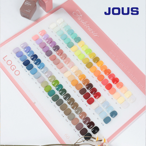 Fournisseur de vernis gel JOUS, logo personnalisé OEM, ensemble de vernis à ongles en gel UV, 60 couleurs, vernis à ongles en gel UV organique haute brillance pour SPA - Product Image 1