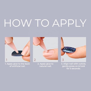 <span class=keywords><strong>Kit</strong></span> <span class=keywords><strong>de</strong></span> <span class=keywords><strong>uñas</strong></span> negras cortas <span class=keywords><strong>de</strong></span> fantasía 24 Mega pestañas adhesivas pegamento <span class=keywords><strong>de</strong></span> Gel Rosa Barra <span class=keywords><strong>de</strong></span> manicura 28 <span class=keywords><strong>uñas</strong></span> artificiales a presión - Product Image 3