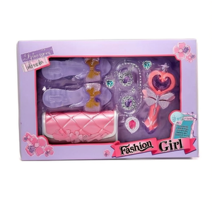 Fashion Girl Accessory Storage Bag Set Plastic Dress Up Toys For Kids 4-6Y - Product Image 1