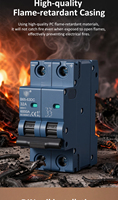 Disjoncteur miniature DC en gros d'usine 2P 4P 16A 32A 63A 800V, interrupteur de déconnexion PV, boîtier de combinaison solaire MCB 6kA BCD-C