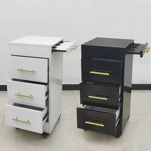 Mueble de almacenamiento de alta gama para peluquería, carrito de peluquería de una o dos caras con cajones de madera maciza, gabinete de almacenamiento dedicado para peluquería. - Product Image 1