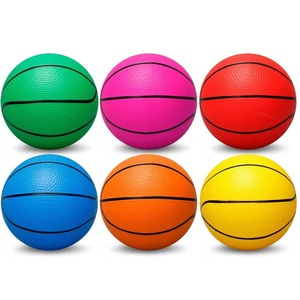 Pelota de PVC Azul de 8cm para Niños, Balón de Baloncesto y Fútbol de Tres Colores, Suministro Directo de Fábrica - Product Image 4