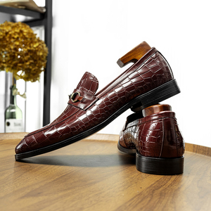 รองเท้าหนังแท้ขายดีสำหรับผู้ชาย รุ่นใหม่ สไตล์ Loafer - Product Image 3