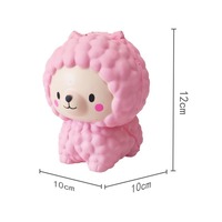 Jouet Squishy Alpaga Viral en PU à Rebond Lent, Jouet Anti-Stress à Presser, Jouet Fidget Unisexe Tous Âges, Vente en Gros Usine
