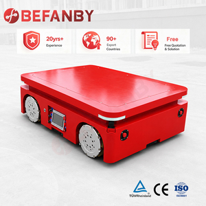 Robot AGV Industrial de 10T para Transporte en Fábrica, Carro de Transferencia Eléctrico Totalmente Automático sin Rieles - Product Image 1