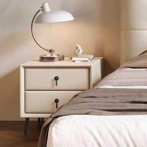 NKAHS Luxury Solid Wood <b>Bedside</b> <b>Table</b> Modern Minimalist Bedroom Storage Cabinet <b>High</b>-end Small Side Cabinet for Home - Product Image 2