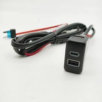 12V/24V QC3.0 USB chargeur de voiture prise de charge rapide prise adaptateur de Charge de téléphone pour Toyota Hilux Lexus IS250 FJ Cruiser Prado
