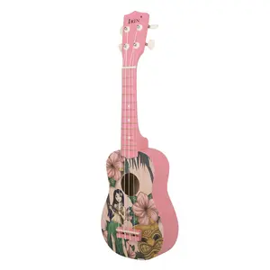 באיכות גבוהה 21 אינץ קונצרט עץ נסיעות הוואי 4 מחרוזת מכשיר ukulele גיטרה למכירה