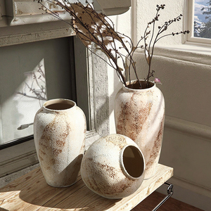 Vaso da Tavolo in Ceramica Rustica, Decorazione Vintage per Casa in Stile Fattoria Moderna - Product Image 5