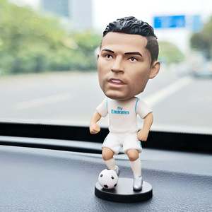 <strong>2026</strong> Resin Craft Figures 3D Football <strong>Basketball</strong> Star Bobble Head Doll Statues Souvenir Gift Bobblehead Car Decor - Product Image 4