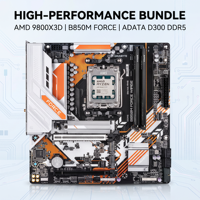 Paket PC Gaming 9800X3D GIGABYTE B850M FORCE AM5 Motherboard 32GB DDR5 6000MHz CL30 XPG RAM XMP EXPO X3D Turbo Tersedia