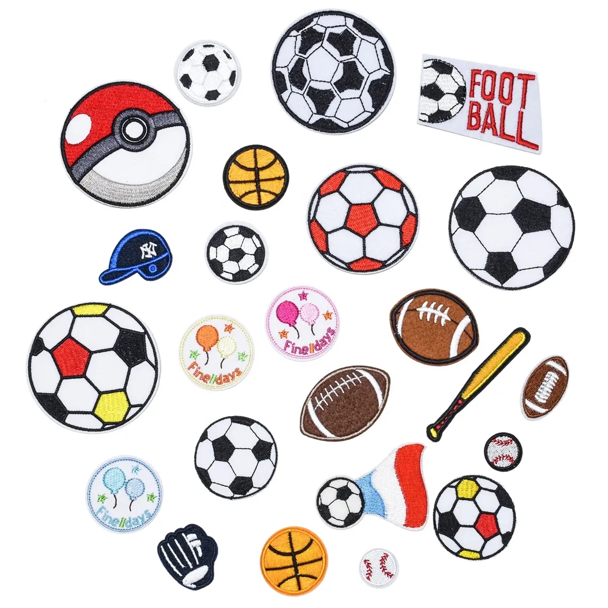 Hoge Kwaliteit Voetbal Team Serie Logo Patches Voor Ijzer Kleding Jassen Diy Naaien Op Strijken Borduren Patch Hoed T-shirt Badges