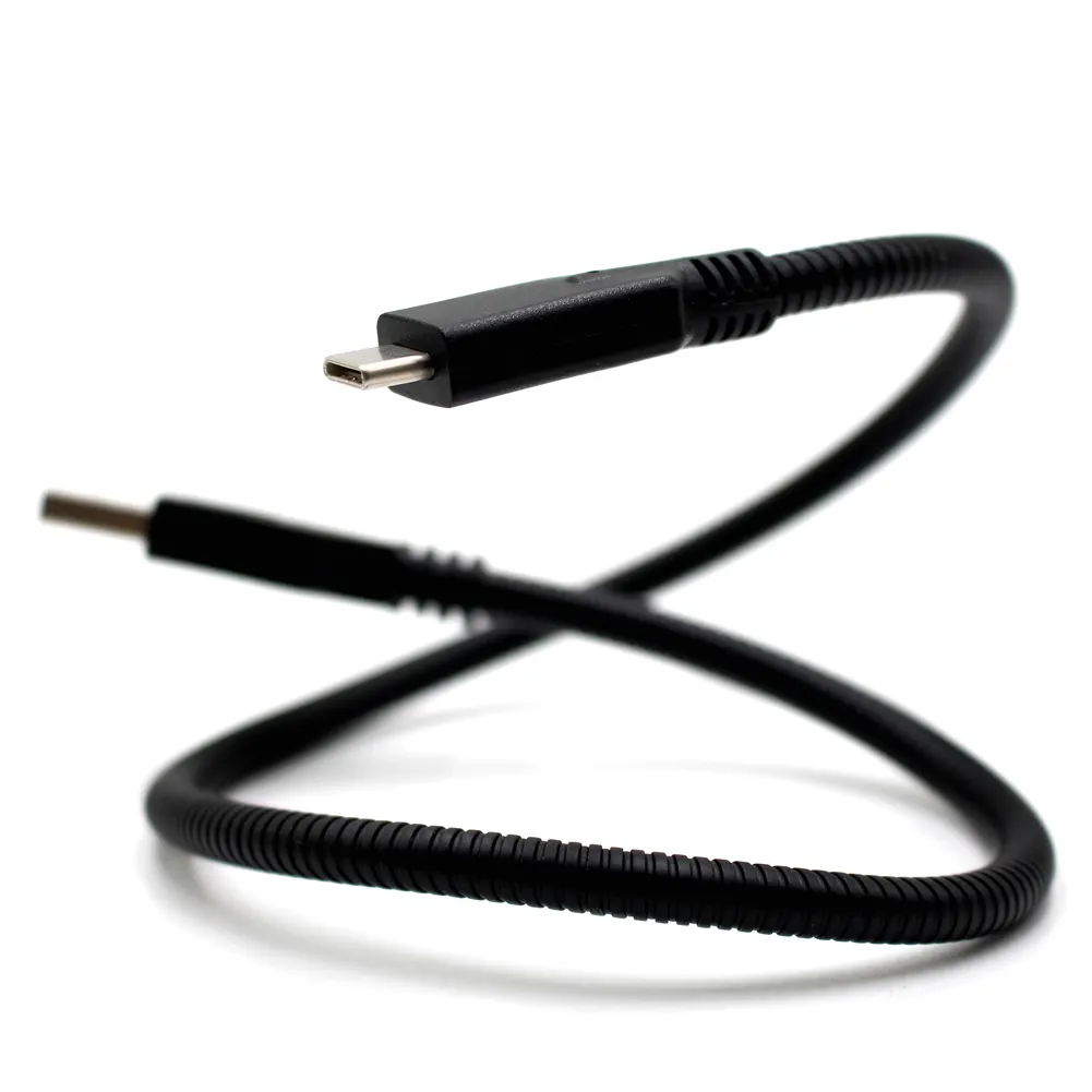 Selang Logam Fleksibel Kabel Data USB Pengisi Daya Sinkron Bahan Dudukan Kabel Baja //