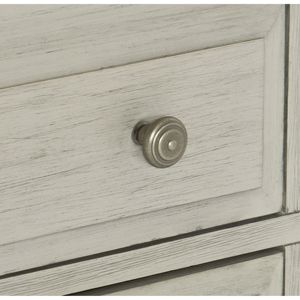 DB Classic Light Gray Nightstand with <b>2</b> <b>Drawers</b> Modern Farmhouse Design for Bedroom <b>Storage</b> for Apartments - Product Image 5