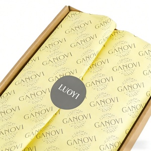 Feuilles de papier synthétique enduites, résistantes à l'humidité, imprimées avec un logo personnalisé, pour l'emballage des vêtements - Product Image 1