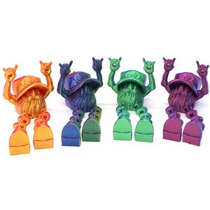 Gnomo Navideño Impreso en 3D, Adorno para Coche con Articulaciones Móviles, Decoración de Duende, Regalo Creativo, Acabado Metálico, Hasta 3.9 Pulgadas - Product Image 4