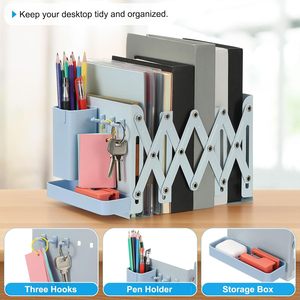 <b>Bookshelf</b> <b>Stand</b> - Desktop Storage Rack - Extendable and Foldable - Desk <b>Bookshelf</b> - Student Classroom Book Storage Rack - Product Image 5
