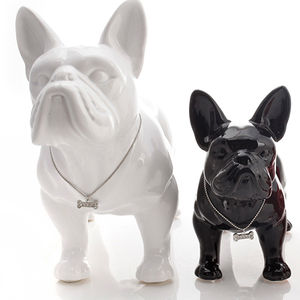 New Design Home Decor Standbeeld Dier Hars Bulldog Standbeeld Hond Sculptuur - Product Image 1