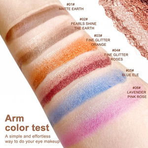 Crayon fard à paupières dégradé 3 couleurs, pailleté, scintillant, fini éclatant, longue tenue, application facile, maquillage, marque privée, OEM, stylo - Product Image 2