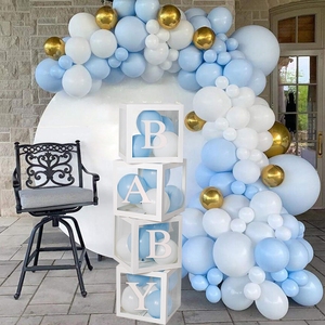 Boîte à lettres transparente pour baby shower, anniversaire, mariage, boîte à ballons personnalisée avec nom pour décorations de fête d'anniversaire, enfants, baby shower fille - Product Image 2