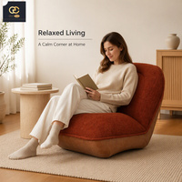 Fauteuil inclinable individuel en tissu, luxueux et moderne, avec coussin moelleux, design confortable, pour salon, chaise de détente