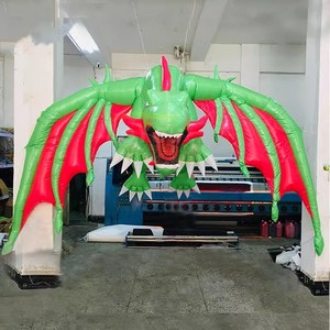 Decoración de escenario de Halloween 4m dragón colgante inflable gigante murciélagos negros inflables para <span class=keywords><strong>casa</strong></span> embrujada - Product Image 2