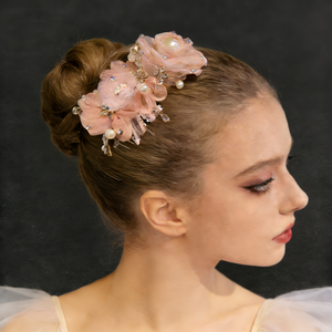 Professionelle Modische Kinder Mädchen Coppélia Tanz Aufführungs-Kostüme Rosa Ballett Kopfschmuck Kopfbedeckung - Product Image 3
