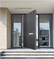 Porte d'entrée minimaliste avec serrure intelligente pour appartement, fabriquée par OUNA, le premier fabricant chinois