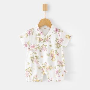 Mono <span class=keywords><strong>de</strong></span> Verano para Bebé, Unisex, <span class=keywords><strong>de</strong></span> Manga Corta, Ultrafino, <span class=keywords><strong>de</strong></span> Algodón Puro, con Cordones, Mono Corto y Bonito - Product Image 5