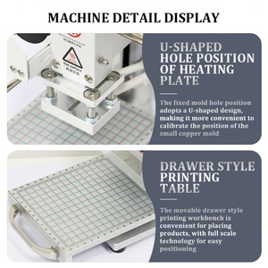 Mini machine de marquage à chaud numérique pour feuille d'or, machine de marquage à chaud numérique pour logo en cuir, machine de marquage à chaud à fente en T - Product Image 5