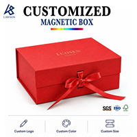 Boîte pliable de luxe pour perruques, emballage de cheveux, boîte magnétique, logo personnalisé en gros, cadeau haut de gamme