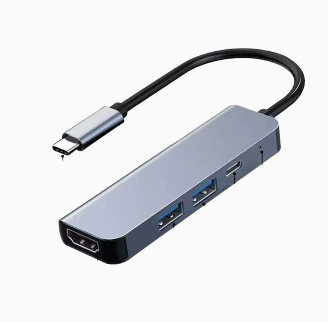 4-in-1 Docking Station, Type-C to Multi-functional Adapter Cable, 4K Video Converter, Laptop Docking Station