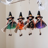Poupée Magique Sorcière Ange avec Jupe en Tulle Gothique Décoration d'Halloween et de Noël Ornement Remplis de Coton PP