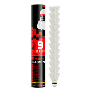 Volants de badminton <span class=keywords><strong>YS9</strong></span> en promotion usine, excellente apparence, 12 pièces/tube - Product Image 1